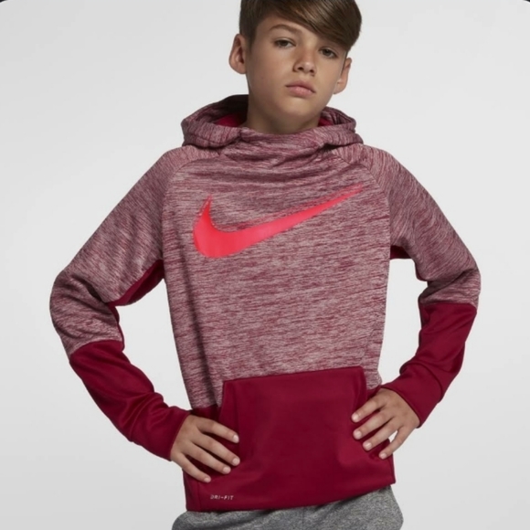 Nike Other - Nike Dri-Fit Pullover Hoodie Boys Large Red